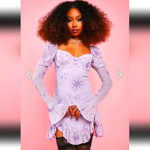 Dolls Kill*Sugar Thrillz What A Charmer Mini Dress